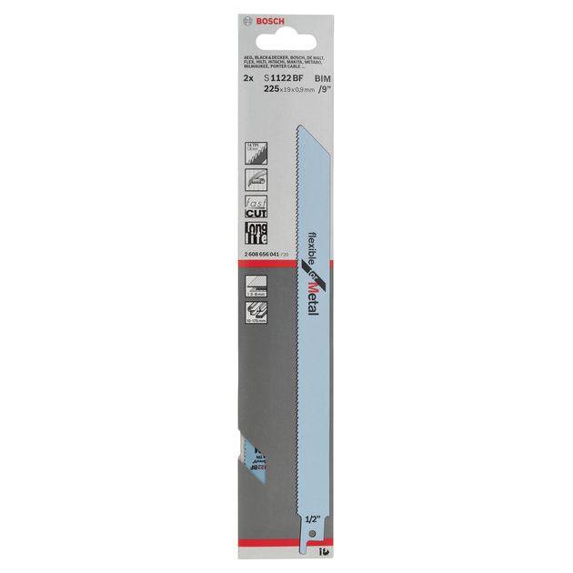Полотно Bosch S 1122 BF, 14TPI, 2 шт (2608656041), фото , изображение 2 | SNABZHENIE.com.ua Полотно Bosch S 1122 BF, 14TPI, 2 шт (2608656041), фото , изображение 2 | SNABZHENIE.com.ua