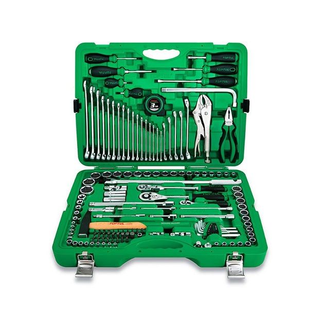 Универсальный набор инструмента TOPTUL 1/4", 3/8", 1/2" 144 ед., фото  | SNABZHENIE.com.ua