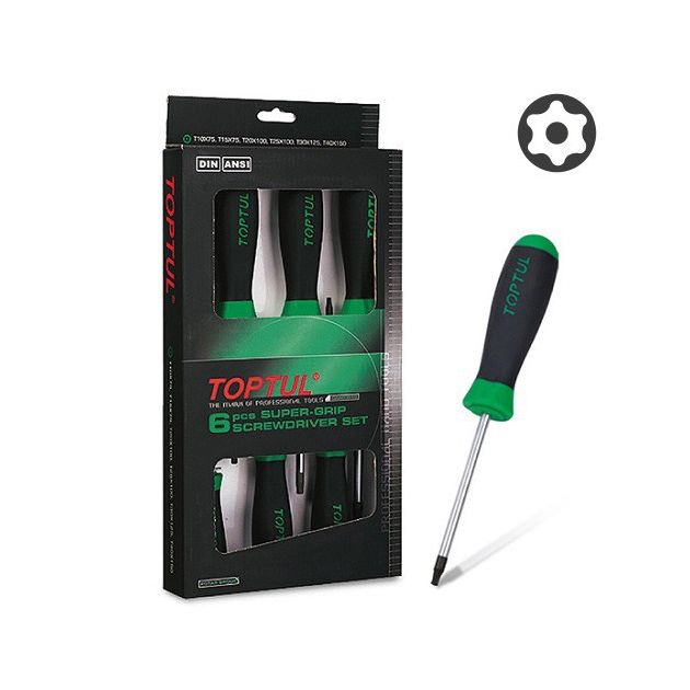 Набор отверток TORX T10-T40 6 ед. TOPTUL GAAE0610, фото  | SNABZHENIE.com.ua