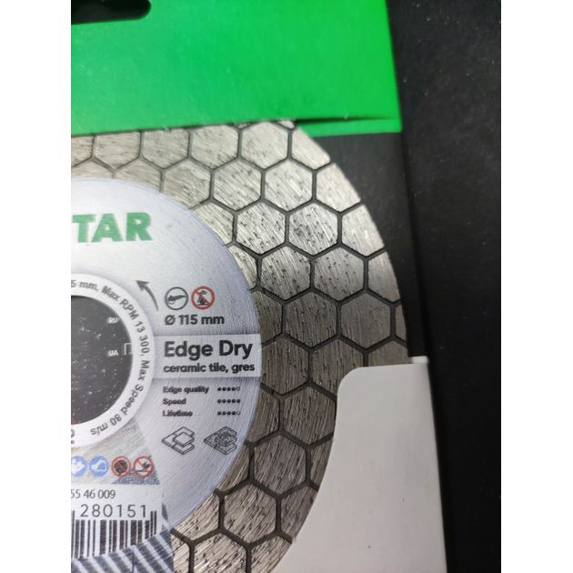 Алмазный круг DISTAR 115x1,6/1,2x25x22,23 Edge Dry (11115546009), фото , изображение 13 | SNABZHENIE.com.ua Алмазный круг DISTAR 115x1,6/1,2x25x22,23 Edge Dry (11115546009), фото , изображение 13 | SNABZHENIE.com.ua