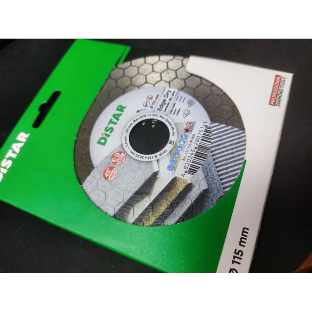 Алмазный круг DISTAR 115x1,6/1,2x25x22,23 Edge Dry (11115546009), фото , изображение 12 | SNABZHENIE.com.ua Алмазный круг DISTAR 115x1,6/1,2x25x22,23 Edge Dry (11115546009), фото , изображение 12 | SNABZHENIE.com.ua