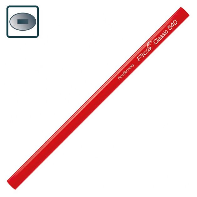 Столярный карандаш Pica Classic 540, 2H, 24 см, фото  | SNABZHENIE.com.ua