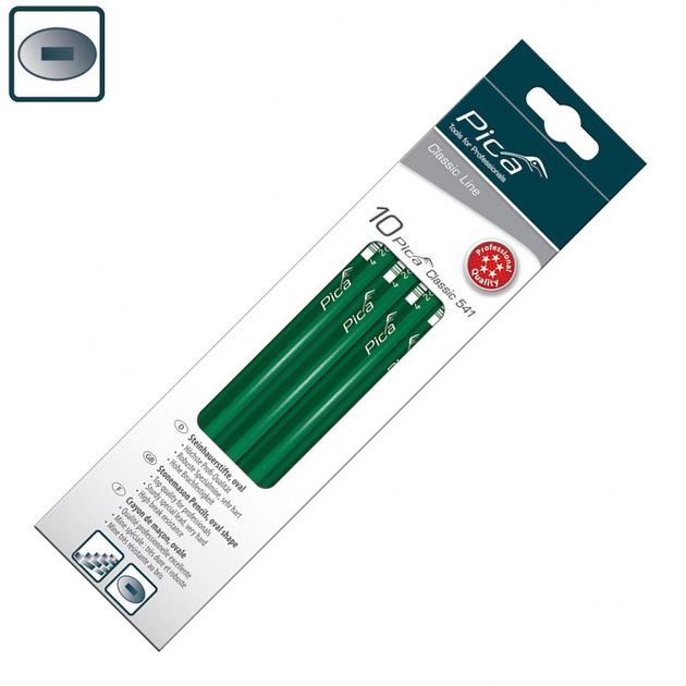 Олівець каменяра Pica Classic 541, твердий, 24 см, фото , изображение 3 | SNABZHENIE.com.ua