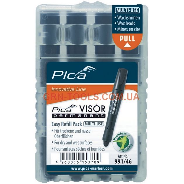 Сменные грифели PICA VISOR Longlife, черные, 991/46, фото  | SNABZHENIE.com.ua
