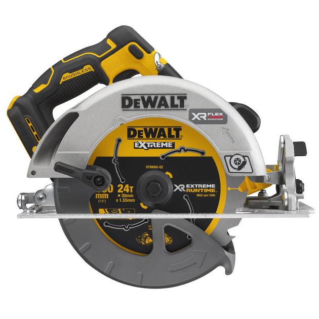 Пила дискова акумуляторна безщіткова DeWALT DCS573NT, фото , зображення 3 | SNABZHENIE.com.ua Пила дискова акумуляторна безщіткова DeWALT DCS573NT, фото , зображення 3 | SNABZHENIE.com.ua