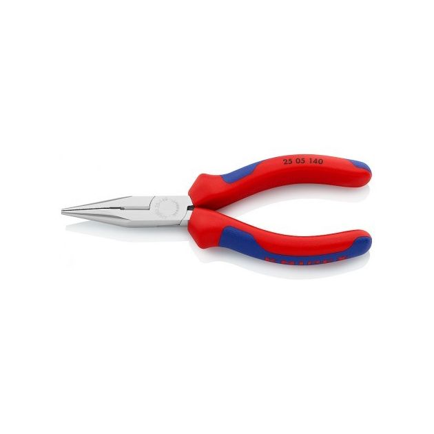 Плоскі круглогубці з ріжучими крайками KNIPEX 25 05 140, фото  | SNABZHENIE.com.ua