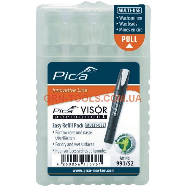 Сменные грифели PICA VISOR, белые, для маркера Longlife, фото  | SNABZHENIE.com.ua