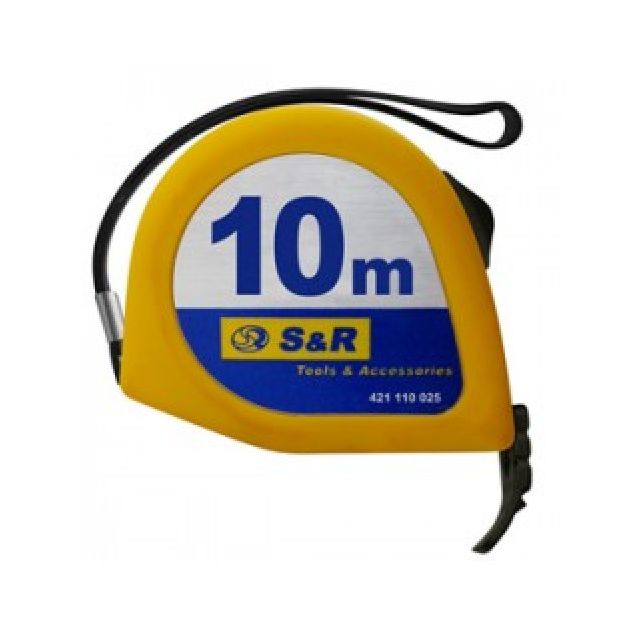 Рулетка S&R 10м серия Q, фото  | SNABZHENIE.com.ua