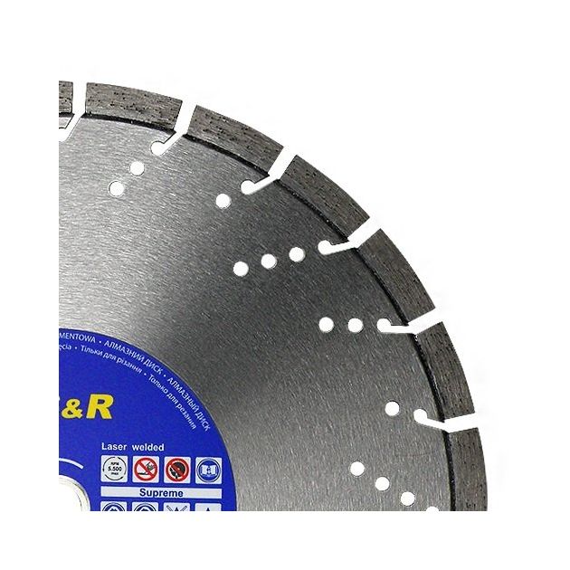 Диск отрезной сегментний S&R по бетону Supreme 400, фото , зображення 2 | SNABZHENIE.com.ua