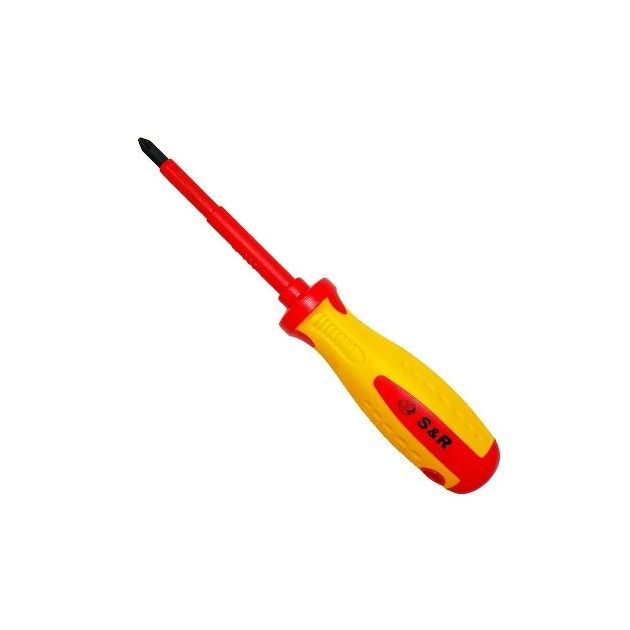 Отвертка S&R PZ2 100мм 1000V, фото  | SNABZHENIE.com.ua