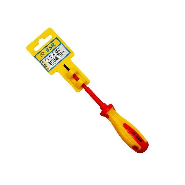 Отвертка S&R SL3 x 0.5 x 80мм 1000 V, фото , изображение 4 | SNABZHENIE.com.ua Отвертка S&R SL3 x 0.5 x 80мм 1000 V, фото , изображение 4 | SNABZHENIE.com.ua