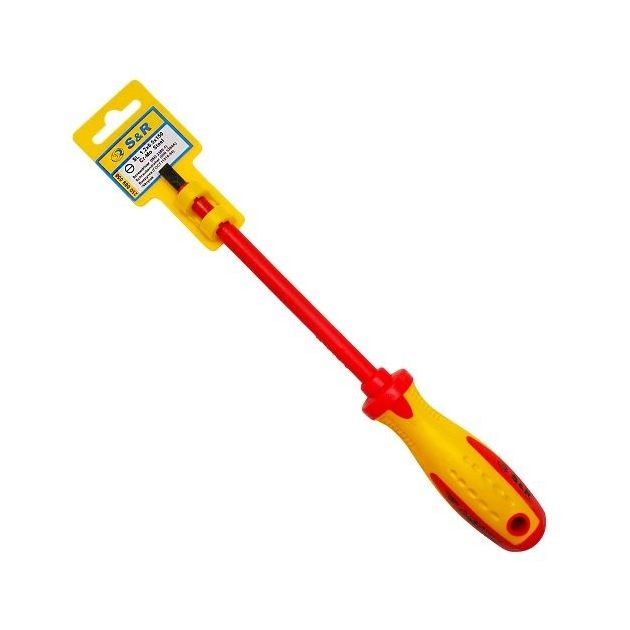 Отвертка S&R SL6.5 х 1.2 x 150мм 1000 V, фото , изображение 2 | SNABZHENIE.com.ua Отвертка S&R SL6.5 х 1.2 x 150мм 1000 V, фото , изображение 2 | SNABZHENIE.com.ua