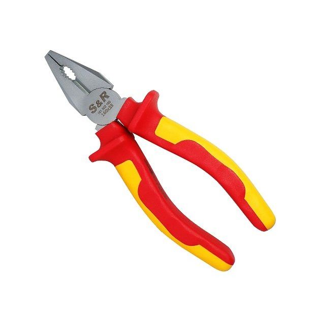 Плоскогубцы S&R 160 мм комбинированные 1000 V, фото  | SNABZHENIE.com.ua