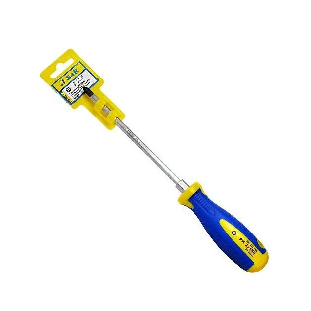 Отвертка S&R S2 PH2 150мм с усиленным шестигранным жалом, фото , изображение 2 | SNABZHENIE.com.ua