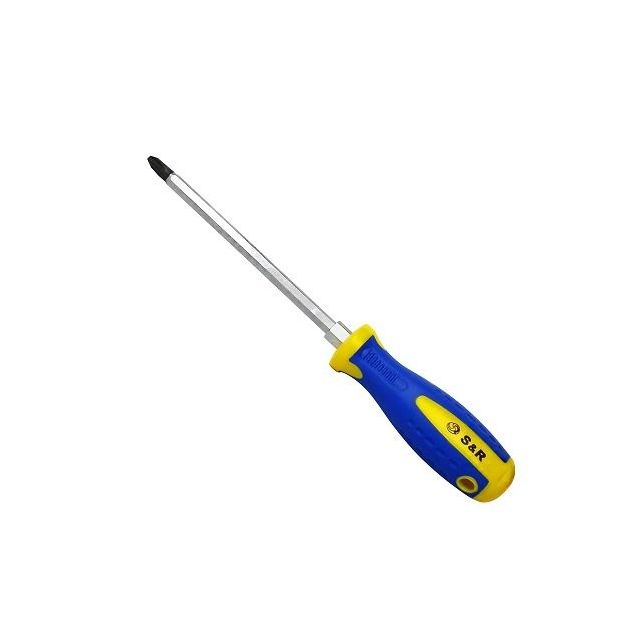 Отвертка S&R S2 PH3 150мм с усиленным шестигранным жалом, фото  | SNABZHENIE.com.ua
