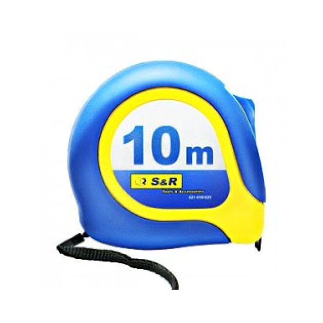 Рулетка S&R Mustang 10 м, ABS корпус, фото  | SNABZHENIE.com.ua