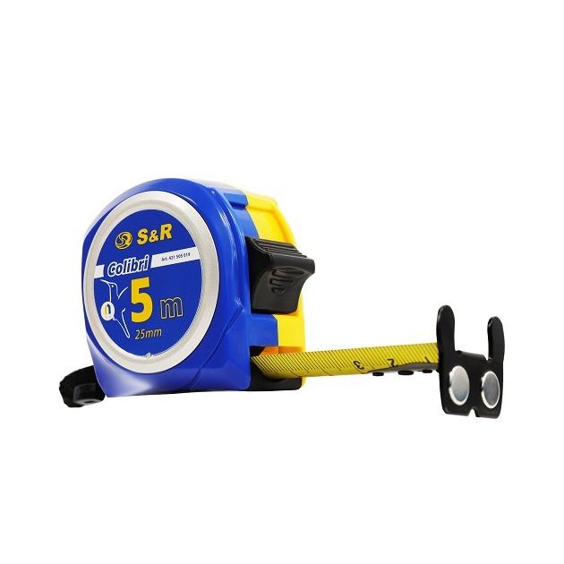 Рулетка S&R Colibri 5 м, фото  | SNABZHENIE.com.ua