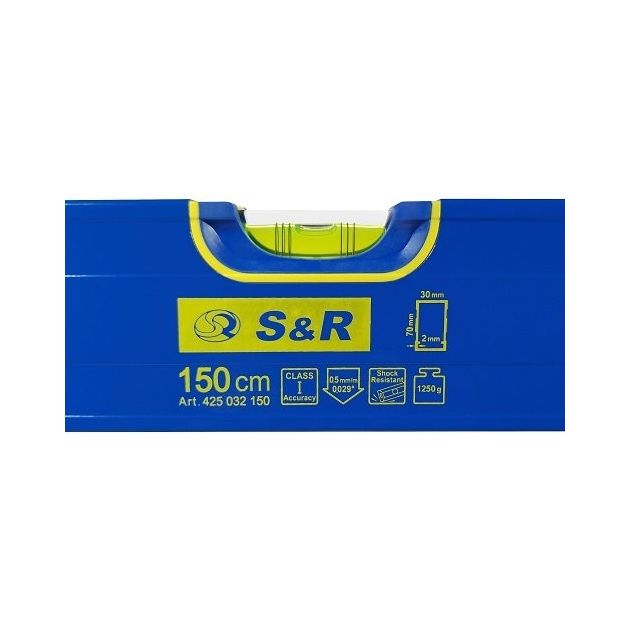 Ручний рівень S&R 150 см, фото , зображення 2 | SNABZHENIE.com.ua Ручний рівень S&R 150 см, фото , зображення 2 | SNABZHENIE.com.ua