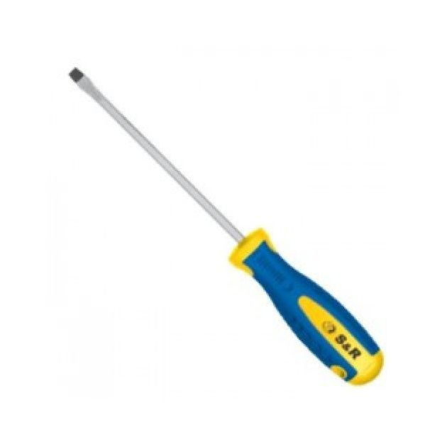 Отвертка S&R серії S2 з профілем SL8.0 х 1.2 x 200мм, фото  | SNABZHENIE.com.ua