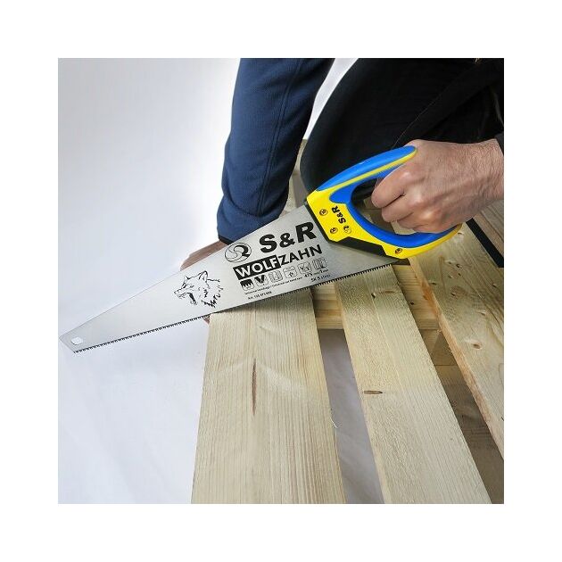 Ножовка по дереву S&R 475 мм, 8 зуб/дюйм, фото , изображение 2 | SNABZHENIE.com.ua Ножовка по дереву S&R 475 мм, 8 зуб/дюйм, фото , изображение 2 | SNABZHENIE.com.ua