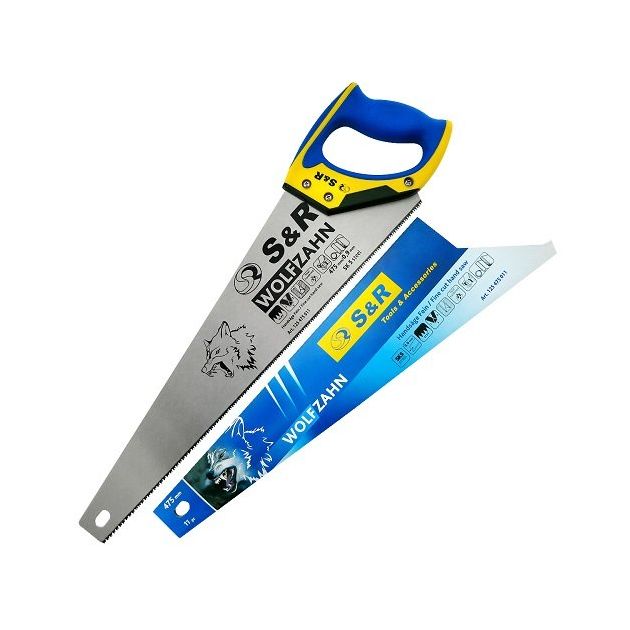 Ножовка по дереву S&R, 475 мм, 11 зубьев/дюйм, фото , изображение 6 | SNABZHENIE.com.ua Ножовка по дереву S&R, 475 мм, 11 зубьев/дюйм, фото , изображение 6 | SNABZHENIE.com.ua