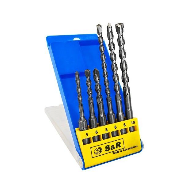 Набор буров S&R Meister SDS-plus, 6 шт., фото  | SNABZHENIE.com.ua