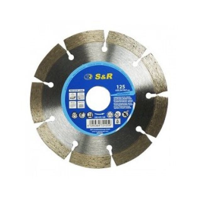 Сегментный алмазный диск S&R Meister 125x22,2, фото  | SNABZHENIE.com.ua
