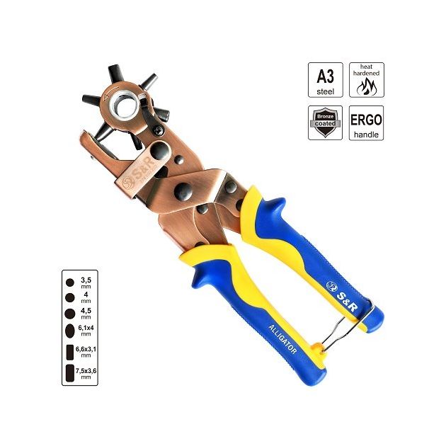 Дырокол S&R Аллигатор 250 мм, фото , изображение 3 | SNABZHENIE.com.ua