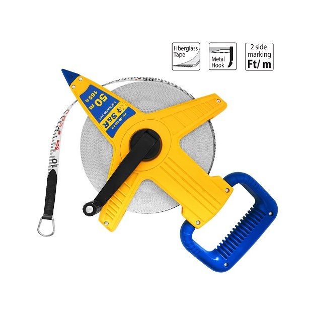 Рулетка S&R Fiberglass Tape 50 м х 13 мм, фото , изображение 6 | SNABZHENIE.com.ua Рулетка S&R Fiberglass Tape 50 м х 13 мм, фото , изображение 6 | SNABZHENIE.com.ua