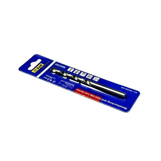 Сверло по металлу S&R Meister KM HSS 4.2x43x75 мм, фото , зображення 8 | SNABZHENIE.com.ua Сверло по металлу S&R Meister KM HSS 4.2x43x75 мм, фото , зображення 8 | SNABZHENIE.com.ua