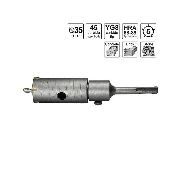 Коронка S&R пустотелая 35x70мм, фото , изображение 5 | SNABZHENIE.com.ua