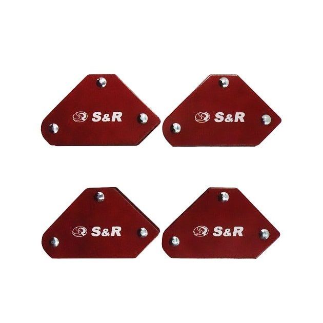 Комплект магнитных угольников для сварки S&R, 4 шт., фото  | SNABZHENIE.com.ua
