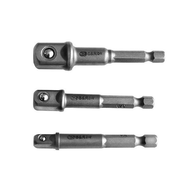 Переходники для торцевых головок S&R, 3 шт., фото  | SNABZHENIE.com.ua