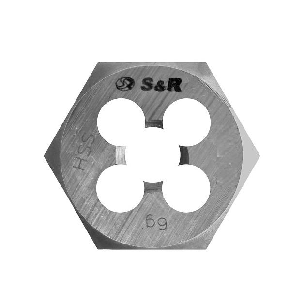 Плашка гексогональная S&R M6x1,0 мм, фото  | SNABZHENIE.com.ua