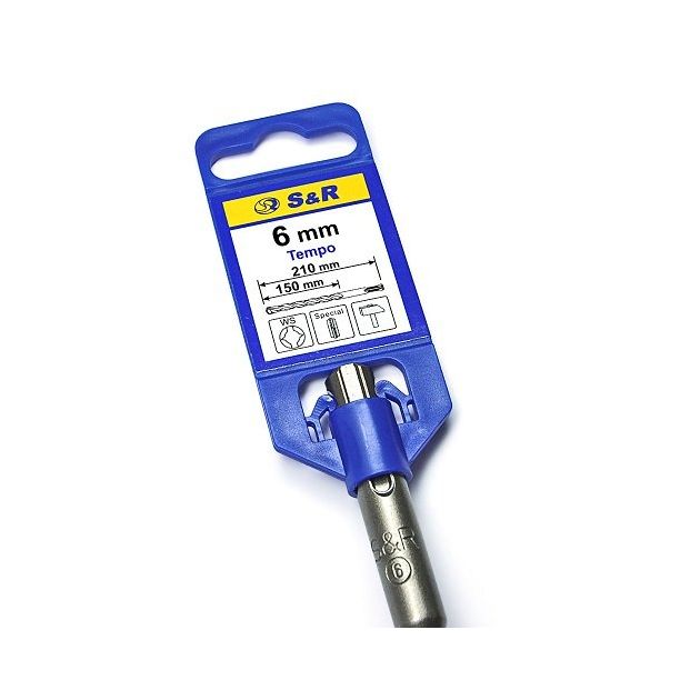 Бур S&R Tempo 6,0x150/210 мм, фото , зображення 2 | SNABZHENIE.com.ua Бур S&R Tempo 6,0x150/210 мм, фото , зображення 2 | SNABZHENIE.com.ua