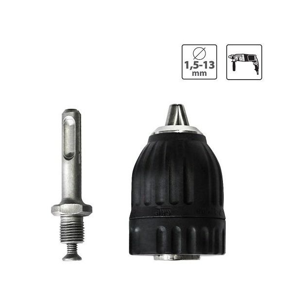 Патрон S&R 1,5-13 мм 1/2-20 UNF MEISTER с переходником sds-plus, фото  | SNABZHENIE.com.ua
