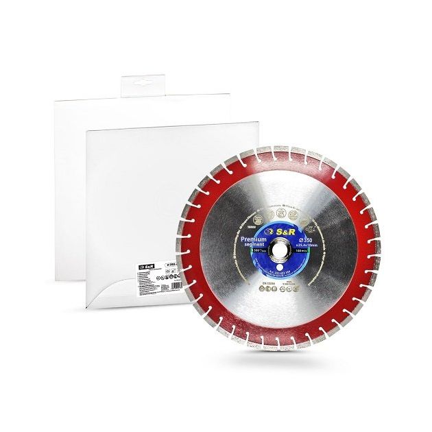 Диск алмазный сегментный S&R Premium 350х25,4 мм, фото , изображение 5 | SNABZHENIE.com.ua