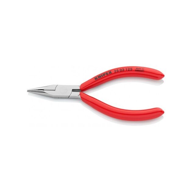 Плоскі круглогубці з ріжучими крайками KNIPEX 25 03 125, фото  | SNABZHENIE.com.ua