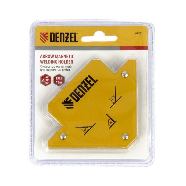 Магнитный фиксатор для сварки 25 Lb Denzel, фото , изображение 2 | SNABZHENIE.com.ua