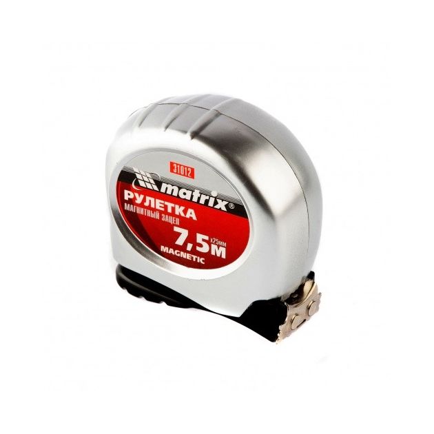 Рулетка Magnetic 7,5 м x 25 мм с магнитным зацепом Matrix, фото , изображение 3 | SNABZHENIE.com.ua Рулетка Magnetic 7,5 м x 25 мм с магнитным зацепом Matrix, фото , изображение 3 | SNABZHENIE.com.ua