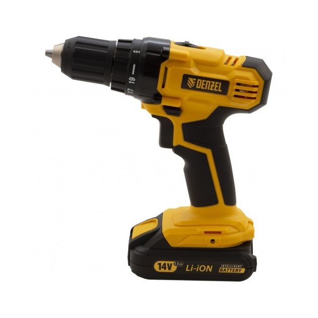 Дрель-шуруповерт акумуляторна CDL-IB-14-02, Li-Ion, 14 В, 1,5 А*ч, 2 акумулятора Denzel, фото , зображення 3 | SNABZHENIE.com.ua