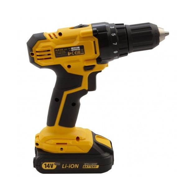 Дрель-шуруповерт акумуляторна CDL-IB-14-02, Li-Ion, 14 В, 1,5 А*ч, 2 акумулятора Denzel, фото , зображення 4 | SNABZHENIE.com.ua