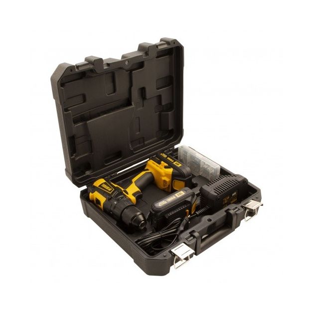 Дрель-шуруповерт акумуляторна з безщітковим двигуном BLDL-IB-18-02, Li-Ion, 18 В, 1,5 А/ч, 2 акумулятора Denzel, фото , зображення 9 | SNABZHENIE.com.ua