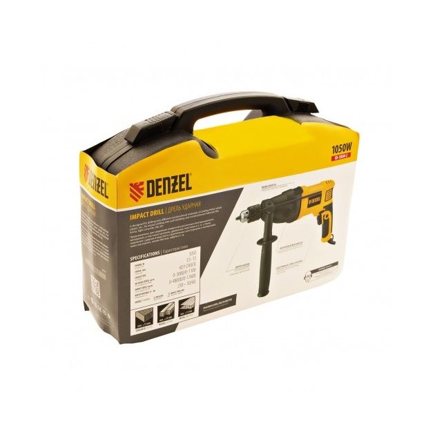 Дрель ударна Denzel ID-1050-2, 1050 Вт, фото , зображення 10 | SNABZHENIE.com.ua