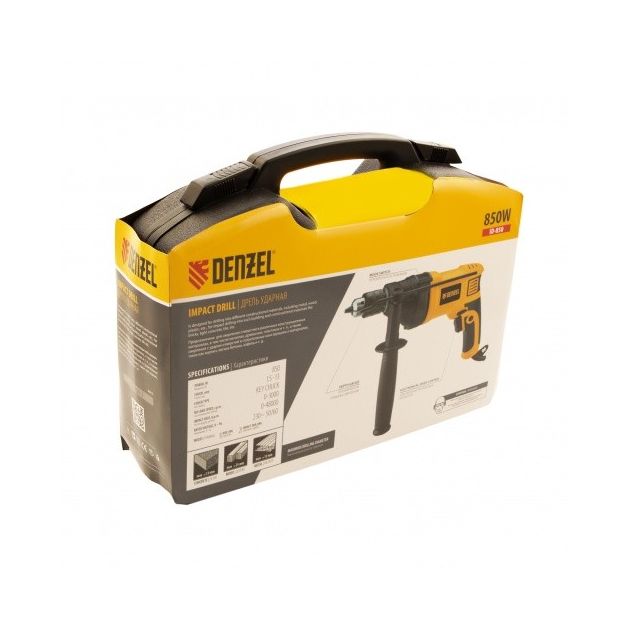 Дрель ударна ID-850, 850 Вт, 0-3000 об/мин, 48000 уд/мин Denzel, фото , зображення 10 | SNABZHENIE.com.ua