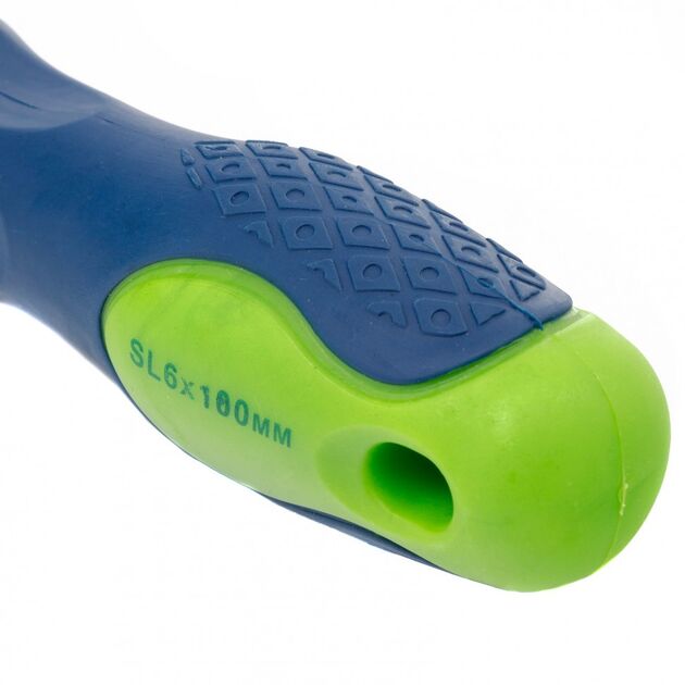 Отвертка SL6 100 мм CrV двухкомпонентная рукоятка Сибртех, фото , изображение 3 | SNABZHENIE.com.ua