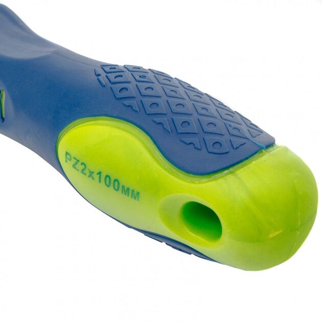 Отвертка PZ2 100 мм CrV двухкомпонентная рукоятка Сибртех, фото , изображение 3 | SNABZHENIE.com.ua