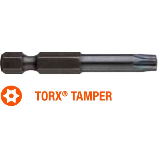 Насадка TORX Tamper T40T x 50 мм подовжена, упак. 5 шт., фото  | SNABZHENIE.com.ua