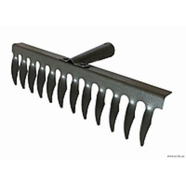 Грабли без ручки, 12 кручёных зубьев, фото  | SNABZHENIE.com.ua