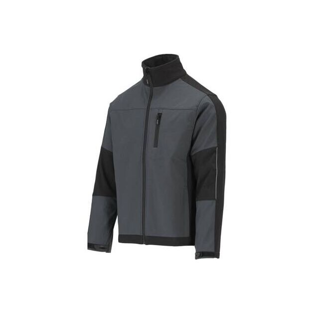 Рабочая куртка SOFTSHELL YATO XL черно-серая, 3 кармана, 96% ПЭ, 4% спандекс, фото  | SNABZHENIE.com.ua